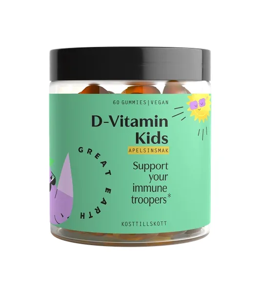 Great Earth D-vitamin Kids 60 gummies