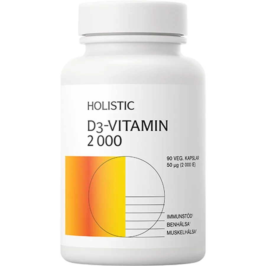 Holistic D3 50 µg 90 kapslar