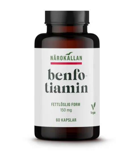 Benfotiamin 150 mg 60 kapslar Närokällan