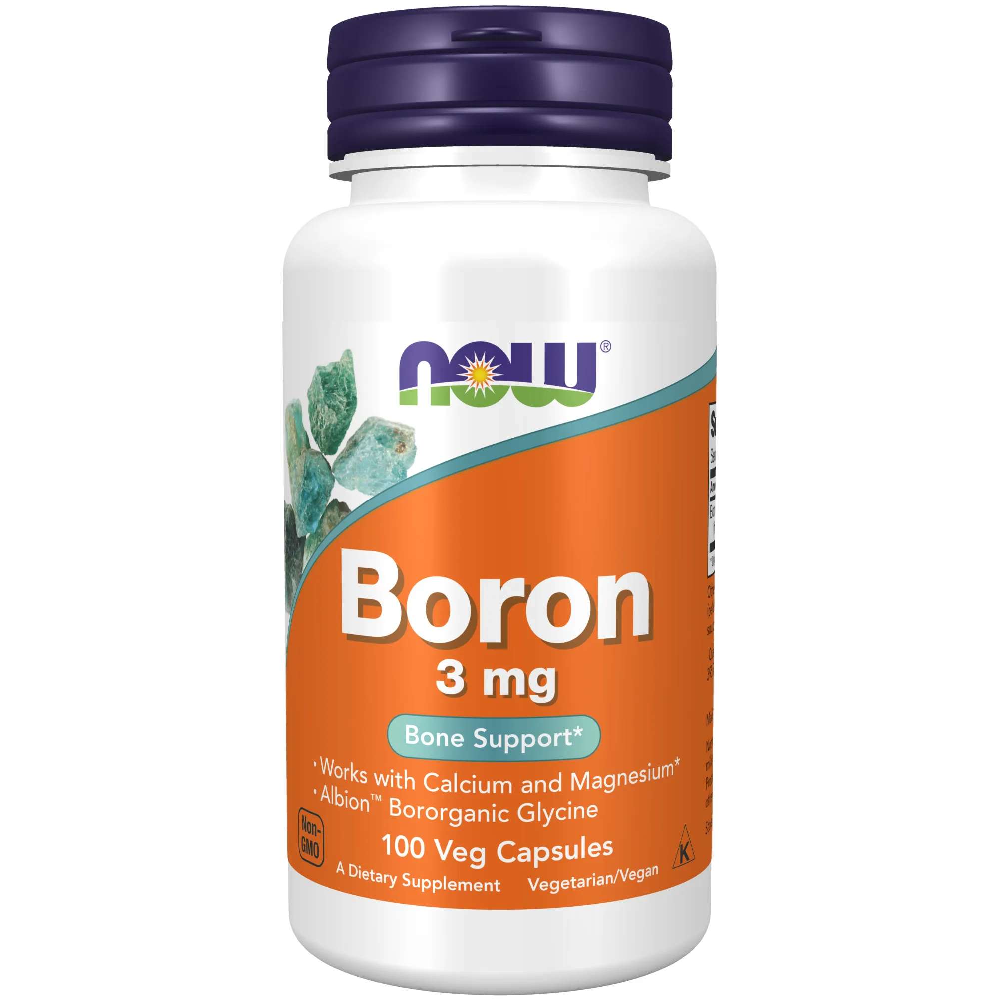 Boron 3 mg 100 kapslar Now Foods