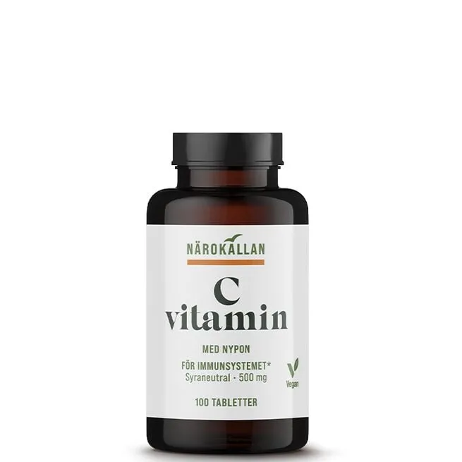 C-vitamin 500 mg 100 tabletter Närokällan
