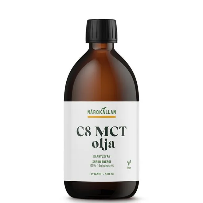 C8 MCT olja 500 ml Närokällan