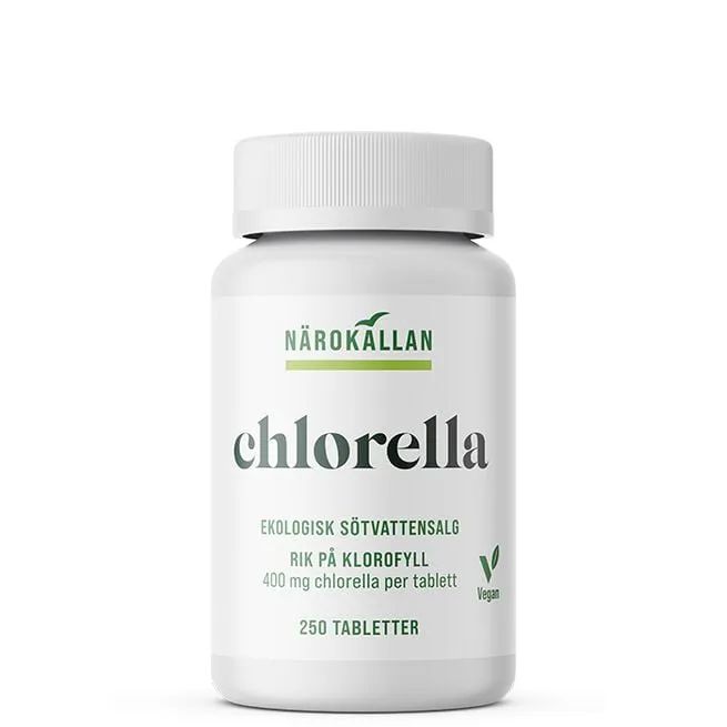 Chlorella Ekologisk 250 tabletter Närokällan