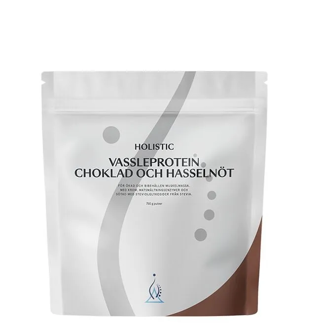 Choklad & hasselnöt Vassleprotein 750 g  Holistic