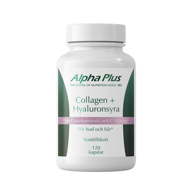 Collagen + Hyaluronsyra 120 kapslar Alpha Plus
