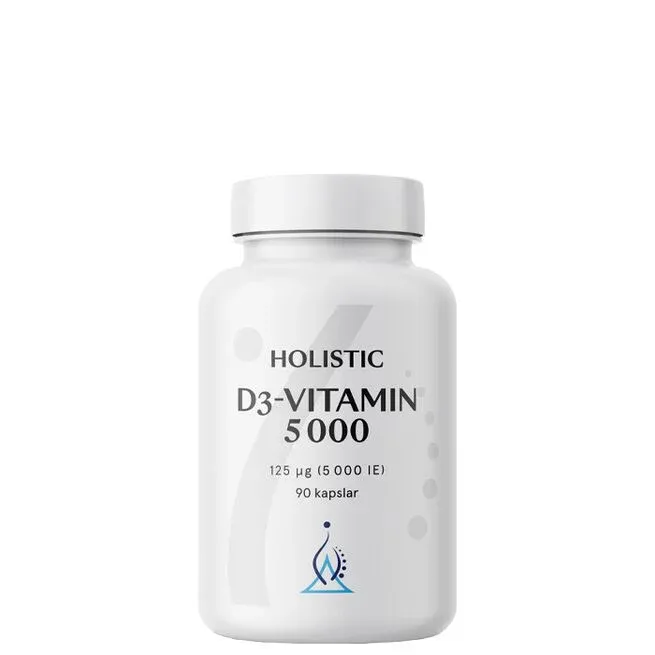 D3-vitamin 5000 IE 90 kapslar Holistic