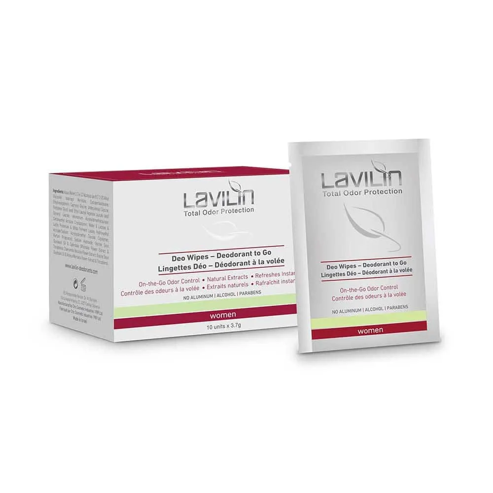 Deodorant Wipes 10st Lavilin