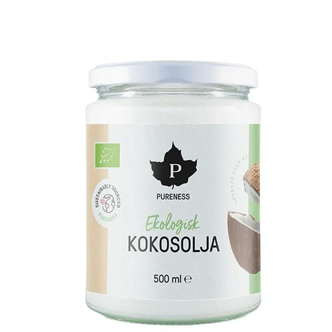 Ekologiska jungfru kokosolja 500 ml Pureness