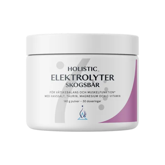 Elektrolyter Skogsbär 140 g Holistic