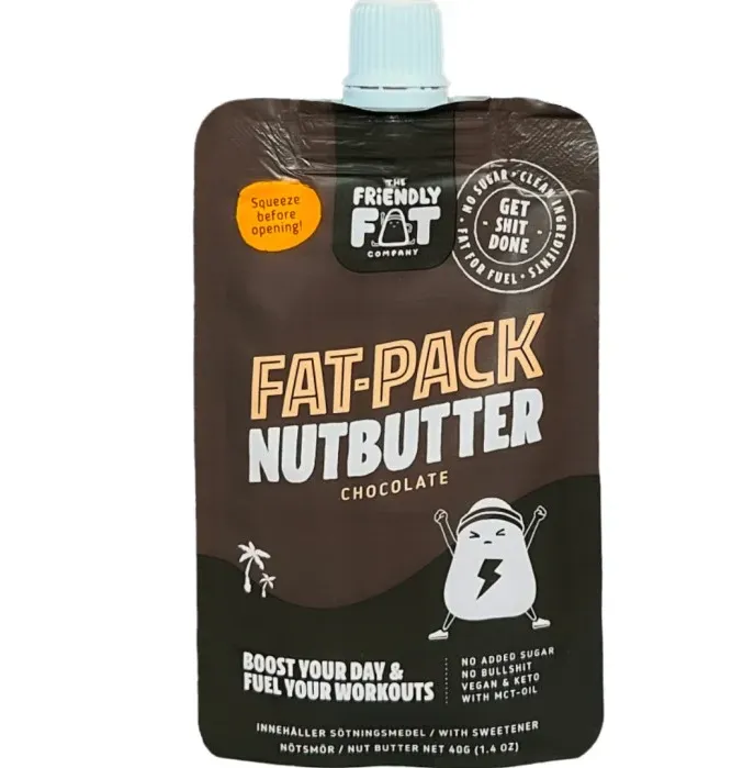 Fat-Pack Nutbutter Chocolate 40 g The Friendly Fat Company