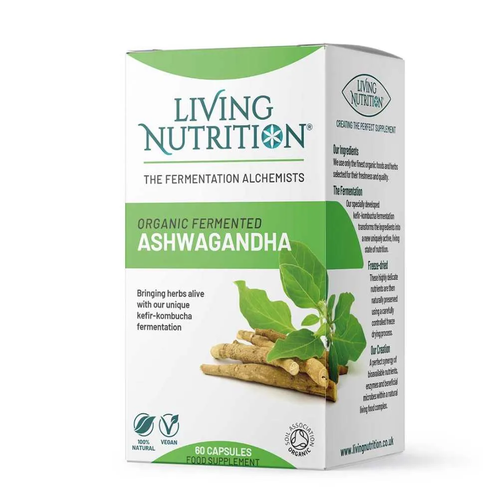 Fermenterad Ashwagandha 60 kapslar Living Nutrition