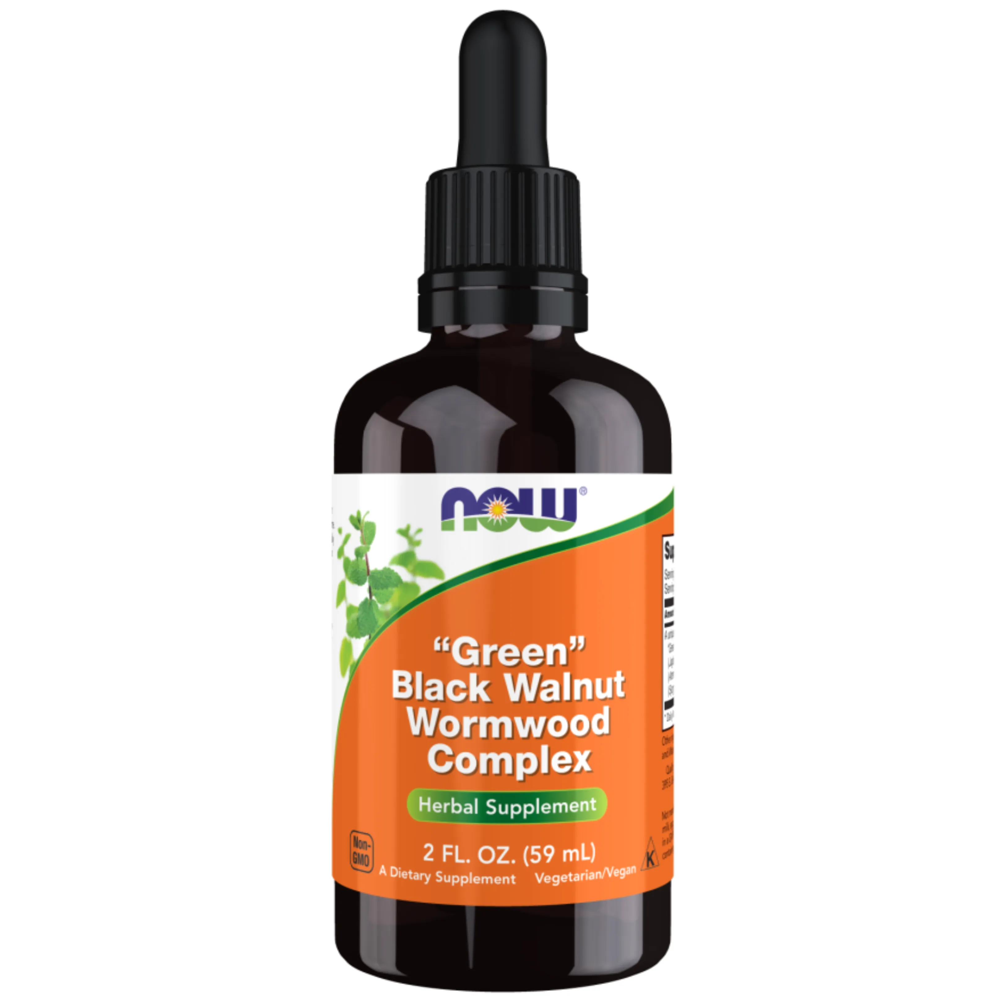 Green Black Walnut Wormwood Complex Liquid 59 ml Now Foods