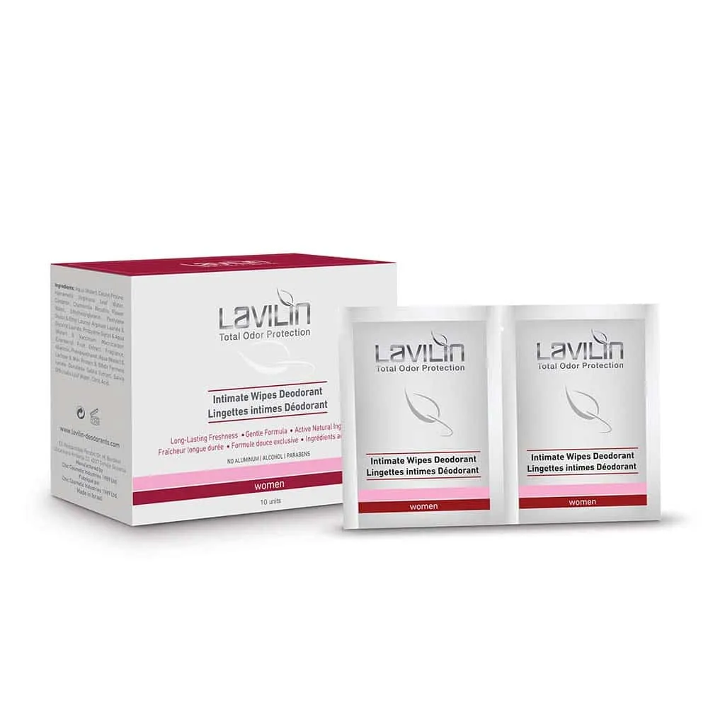 Intimate Deodorant Wipes 10st Lavilin