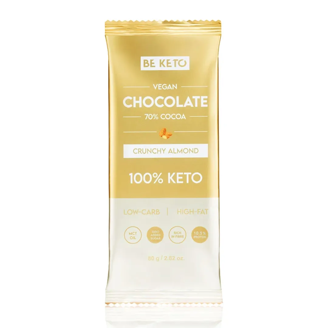 KETO Chocolate Crunchy Almond 80g BeKeto