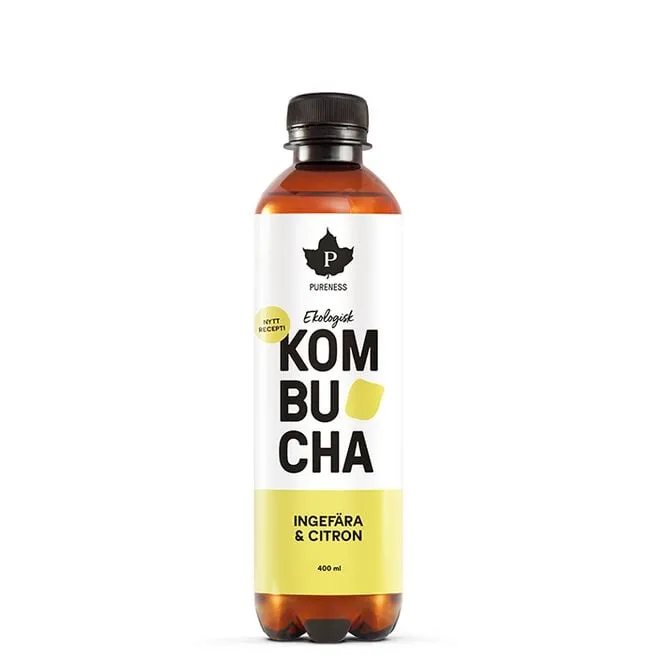 Kombucha EKO 400 ml Ingefära & Citron Pureness
