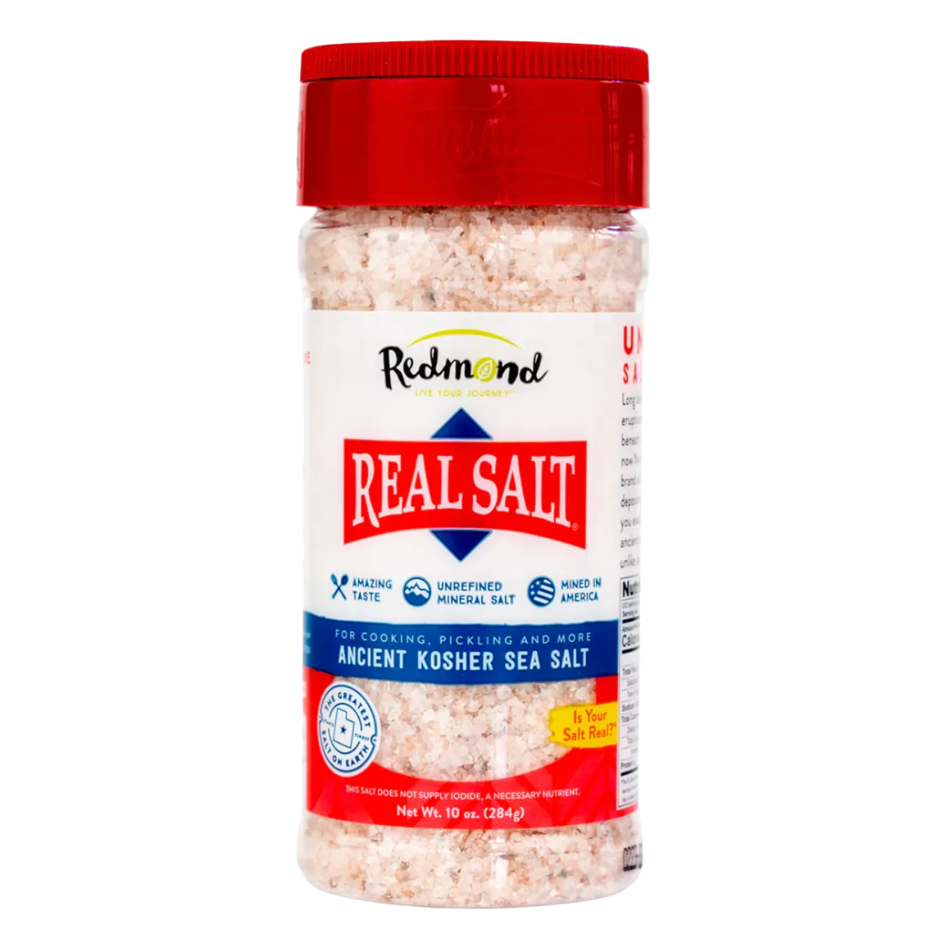KOSHER 10 oz 284g Shaker Real Salt Redmond