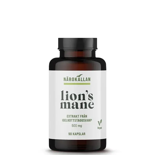 Lion's Mane 500 mg 90 kapslar Närokällan