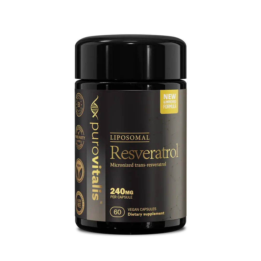 Liposomal Resveratrol Purovitalis Longevity 60 kapslar