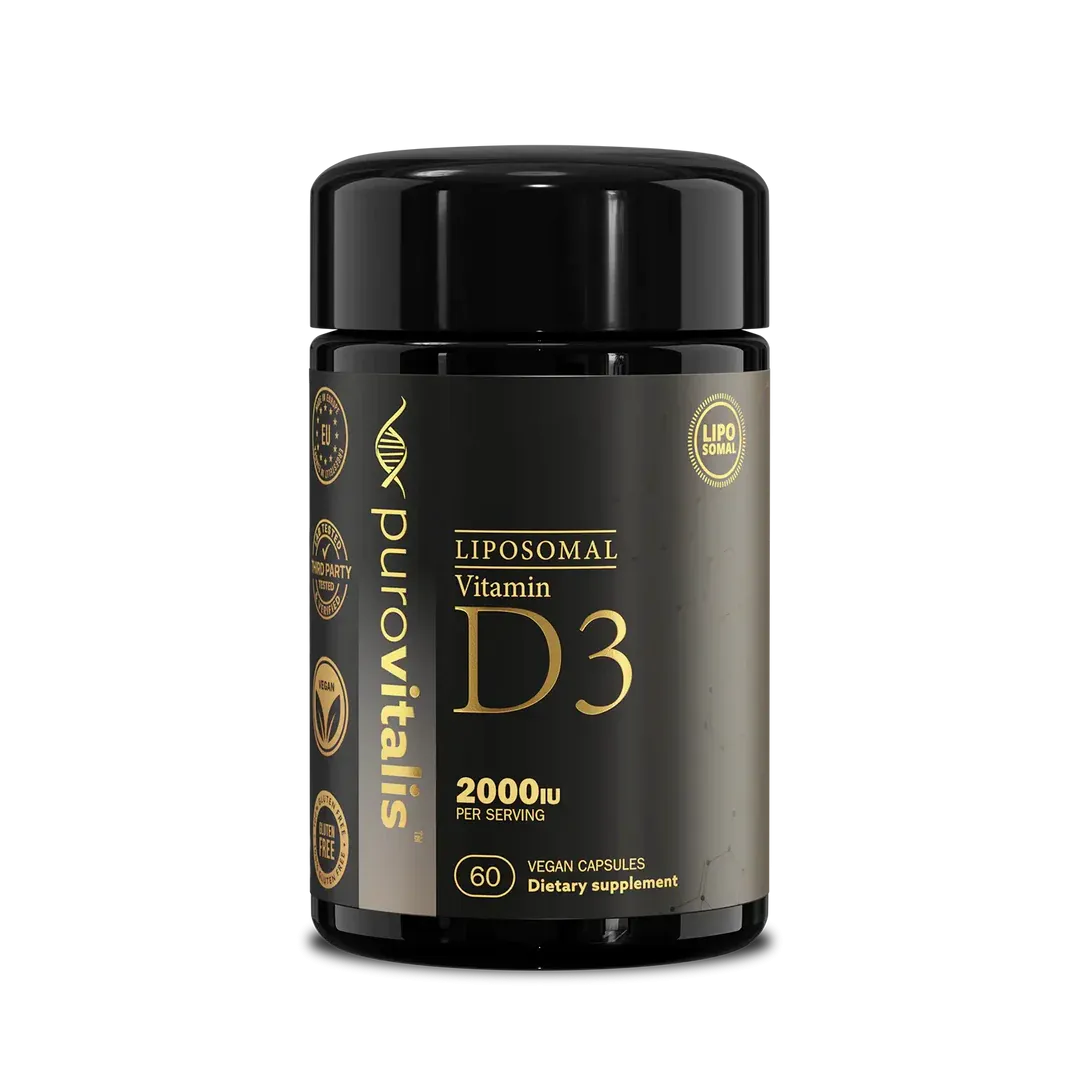 Liposomal Vitamin D3 60 kapslar Purovitalis Longevity