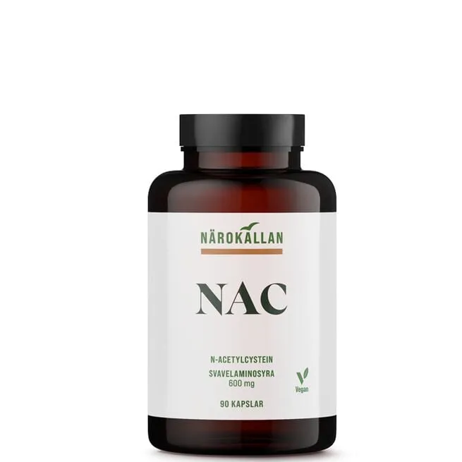 NAC N-Acetyl Cystein 600 mg 90 kapslar Närokällan