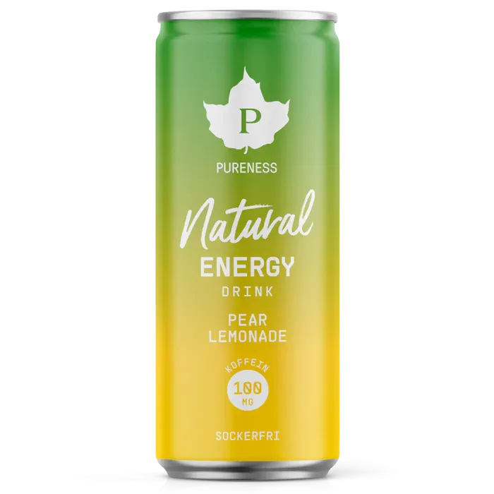 Natural Energy Drink Pear Lemonade 330 ml Pureness