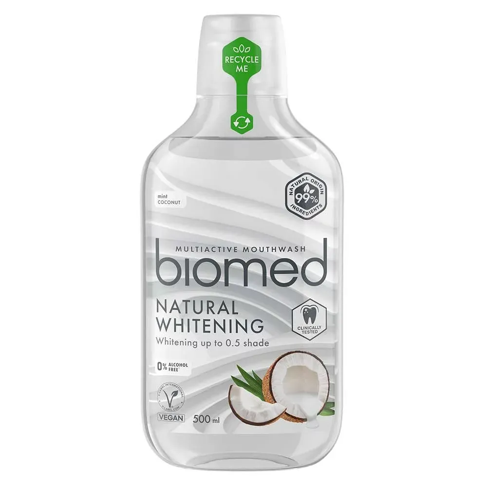 Natural Whitening Munskölj 500 ml Biomed