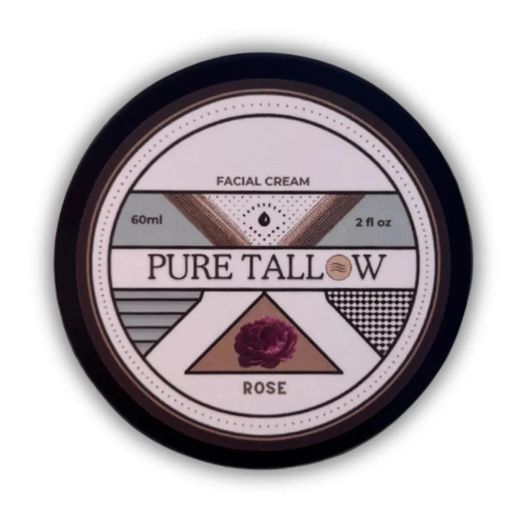 Pure Tallow Facial Cream Rose 60 ml