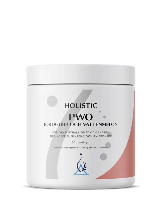 PWO Jordgubb och vattenmelon 345 Gram Holistic
