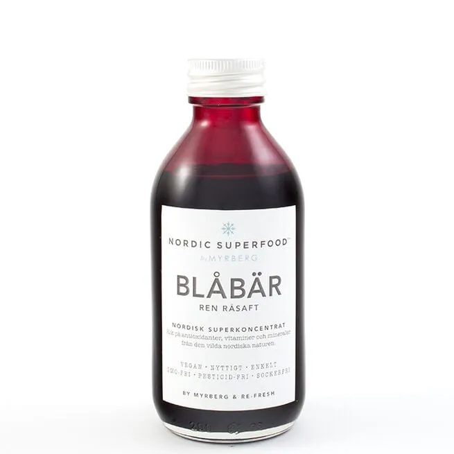 Rawjuice Koncentrat Blåbär 195 ml Nordic Superfood