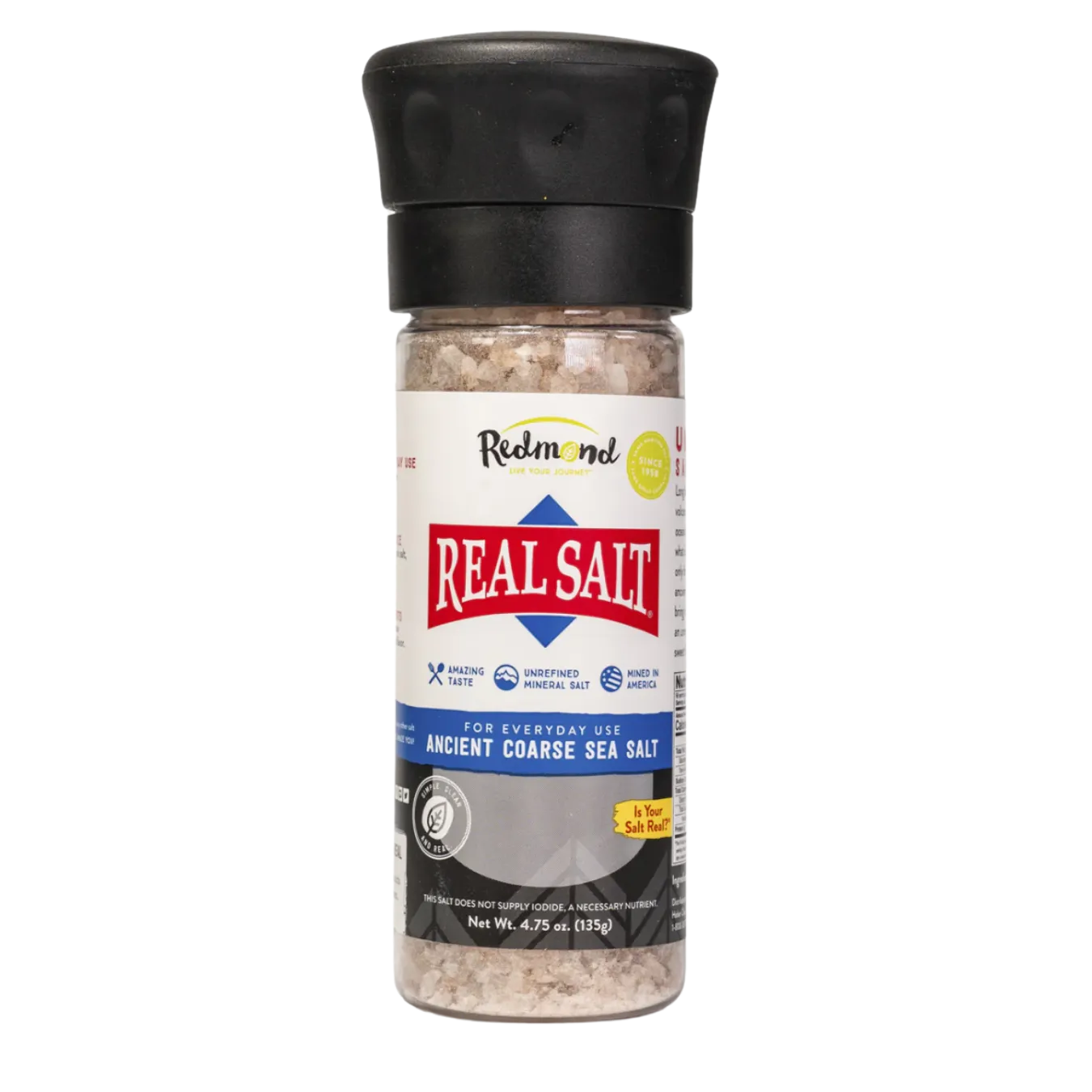 Real Salt COARSE 4.75 oz 135g Grinder