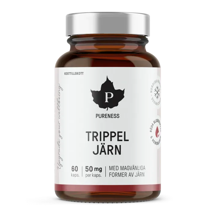 Trippel Järn 60 kapslar Pureness