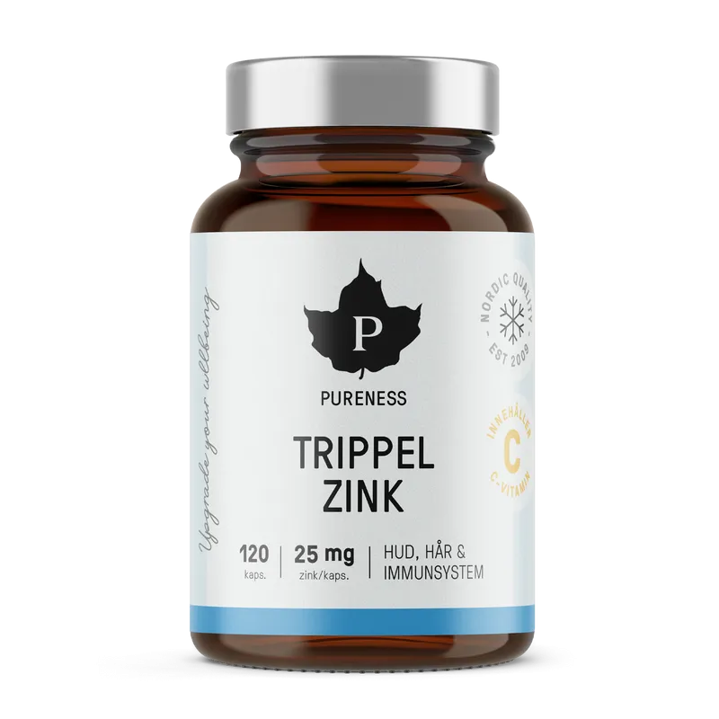 Trippel Zink Pureness - 120 kapslar