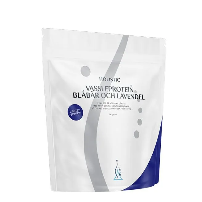 Vassleprotein 750 g Blåbär & Lavendel Holistic