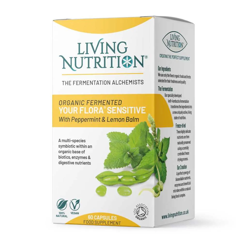 Your Flora Sensitive IBS och känslig mage 60 kaps Living Nutrition