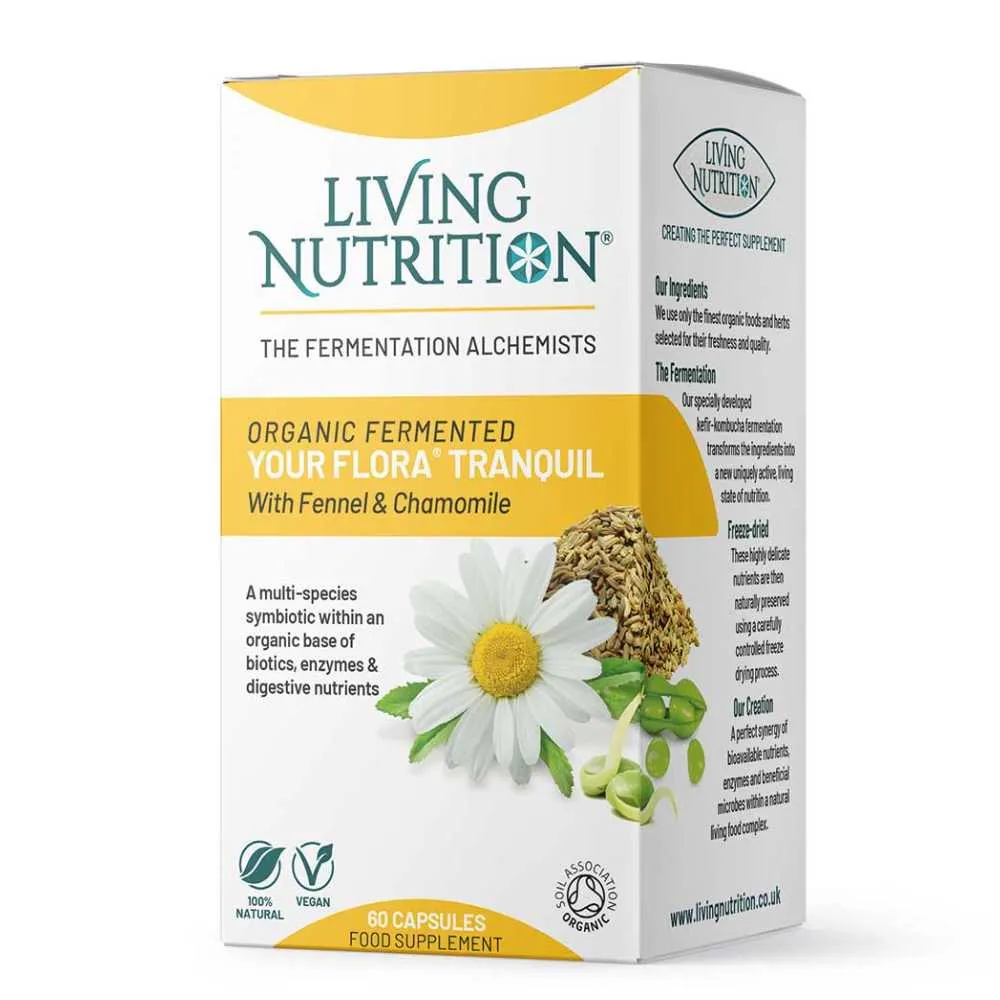 Your Flora Tranquil uppblåst mage 60 kaps Living Nutrition